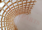 सोने का रंग 1.5x15 मिमी चेनमेल मेष फैब्रिक परदा आंतरिक डिजाइन स्टेनलेस स्टील